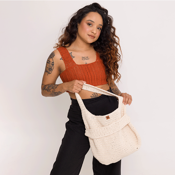 Kit de Crochê Bolsa de Praia