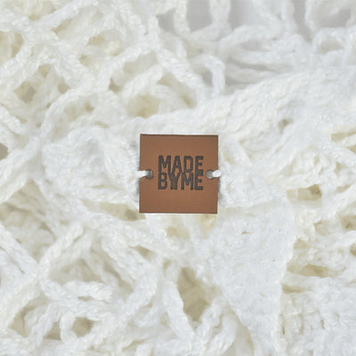 Faux Leather Tag Made By Me - 5 units