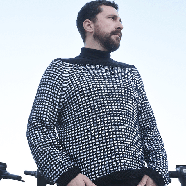 Kit de Tricô Blusa Mosaico por Marcos Filho