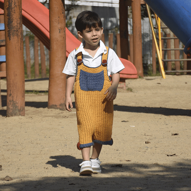 Kit de Ganchillo Peto Infantil por Camila Giulia