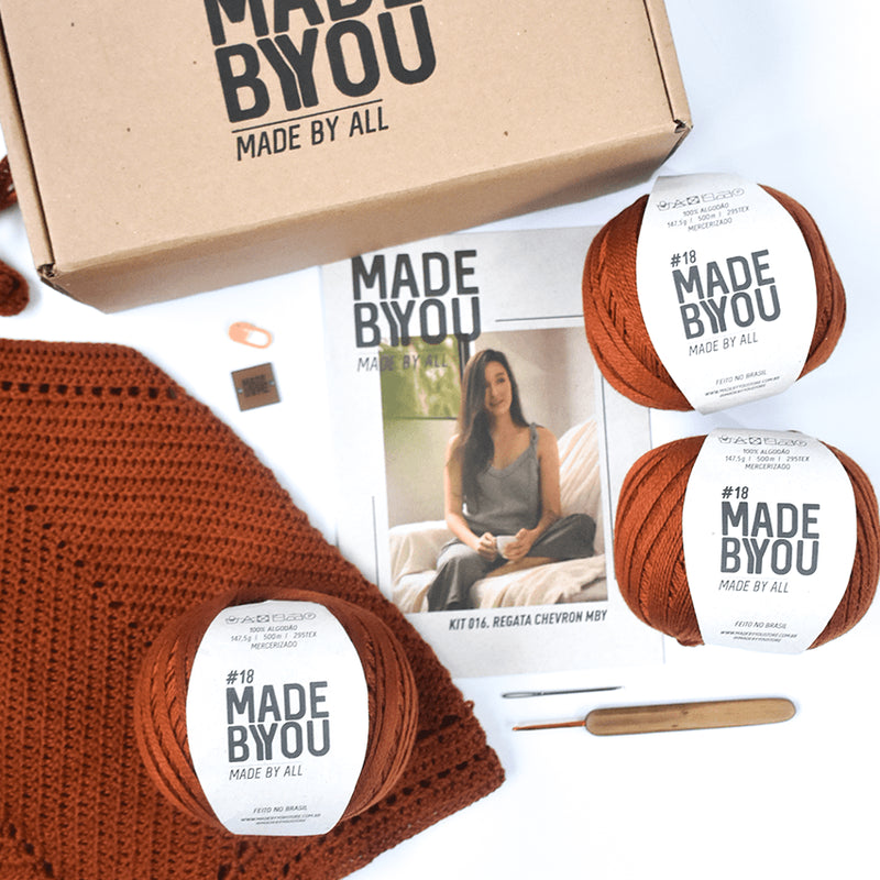 Vegan Chevron Tank Top Crochet Kit