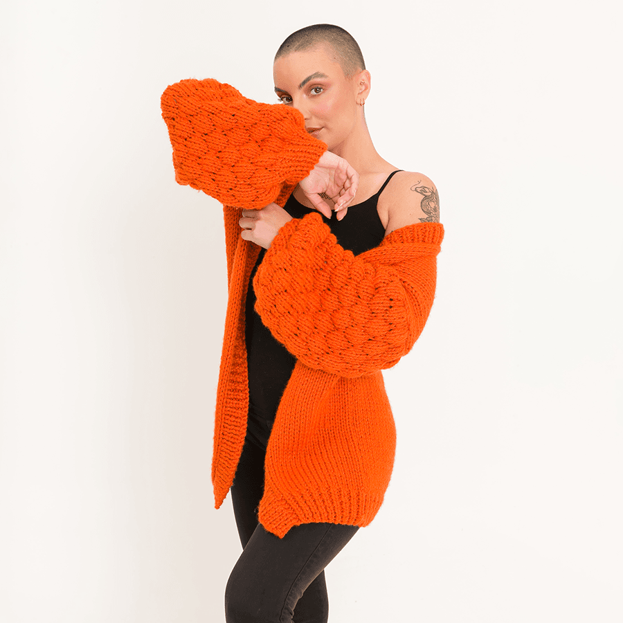 Amora Cardigan Knitting Kit by Woolhool