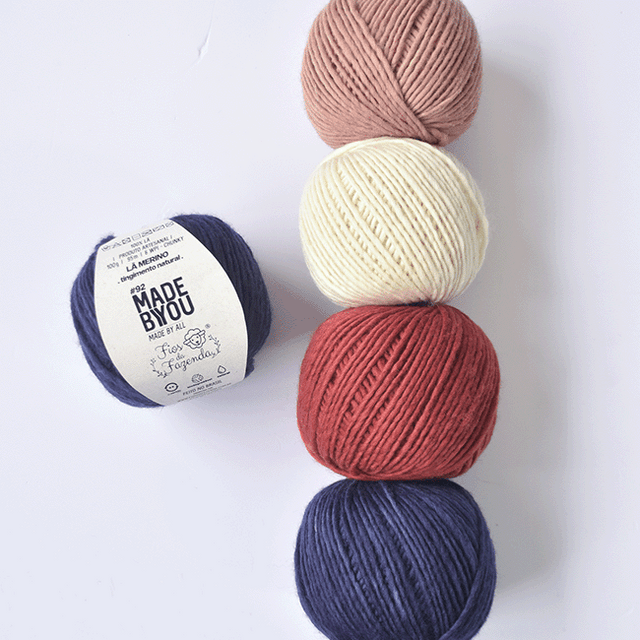 Yarn 92 Chunky Merino Wool Natural Dye Fios da Fazenda