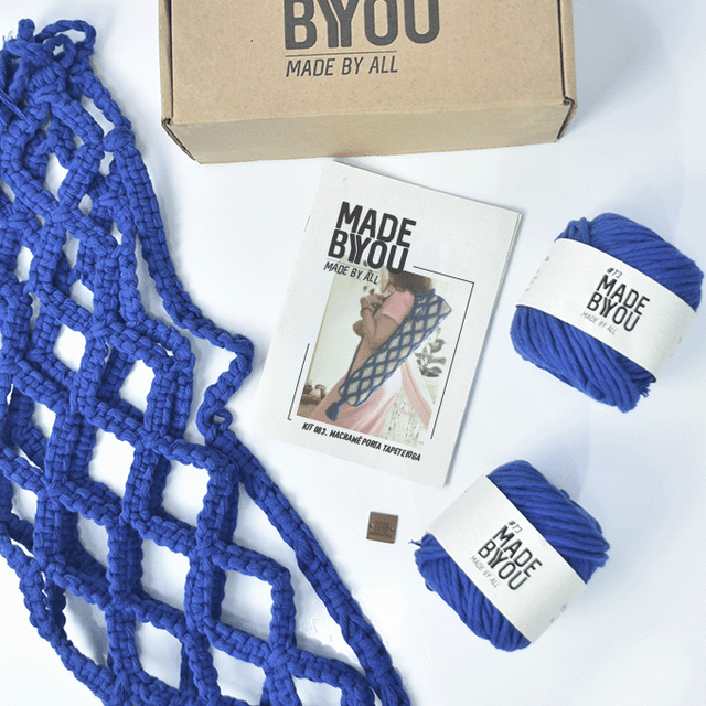 Kit de Macramê Porta Tapete de Yoga