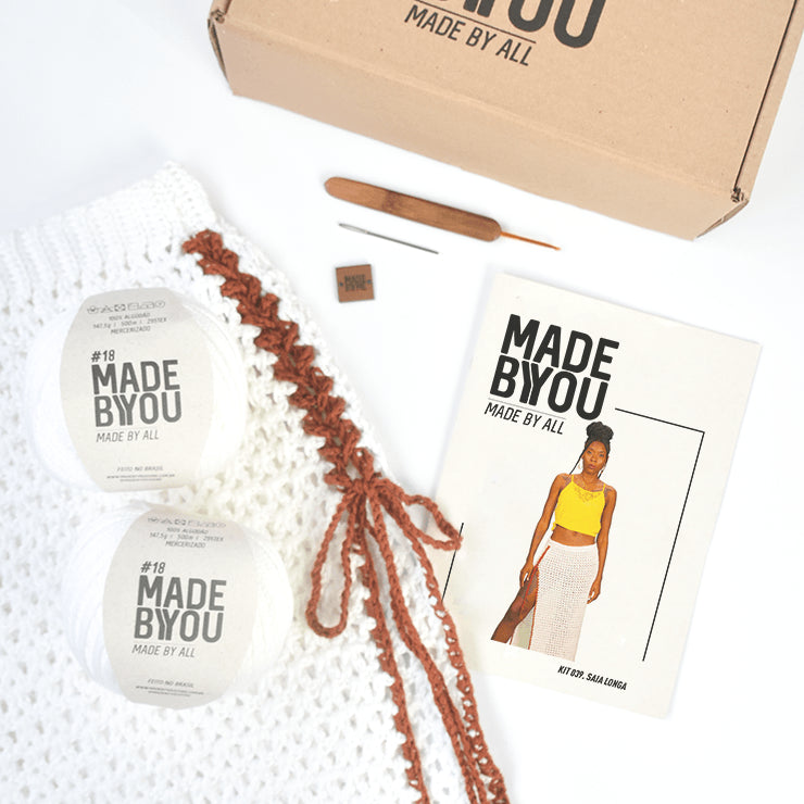 Kit de Crochê Saia Longa Por Lady Brown