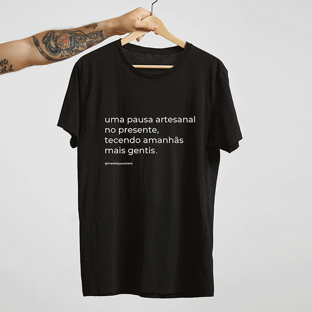 Camiseta Algodão Orgânico Pausa Artesanal