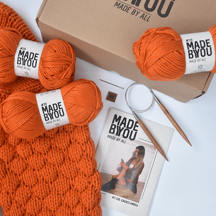 Amora Cardigan Knitting Kit by Woolhool