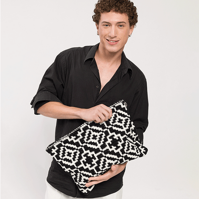 Kit de Crochê Bolsa Labirinto Por Molla Mills