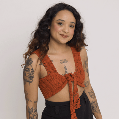 Kit de Crochê Top Linho e Viscose