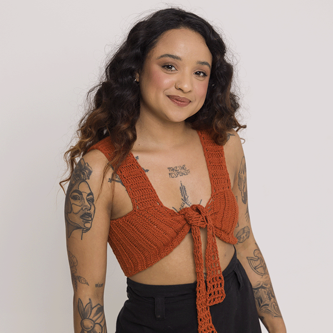 Linen and Viscose Crochet Top Kit