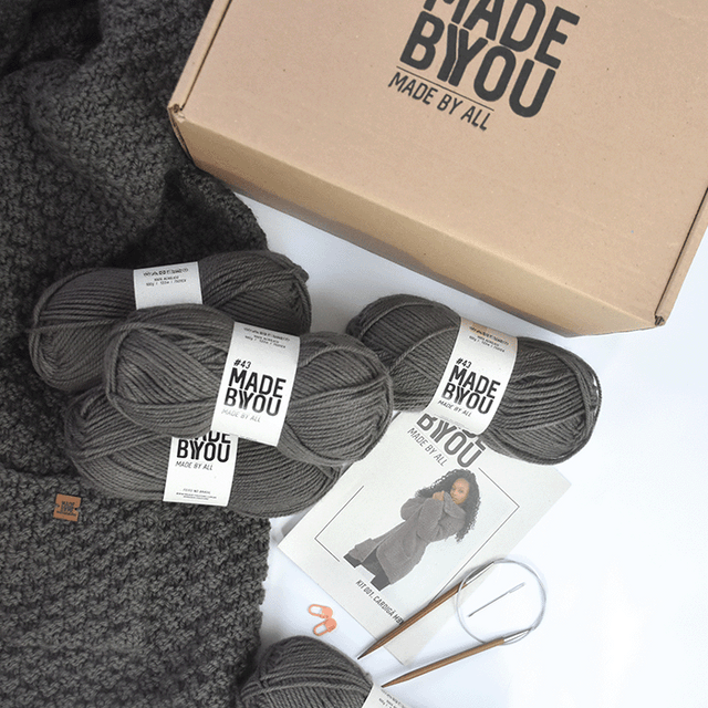 Kit de Tricô Cardigã Vegano