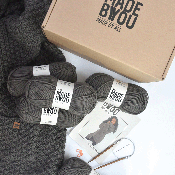 Kit de Tricô Cardigã Vegano