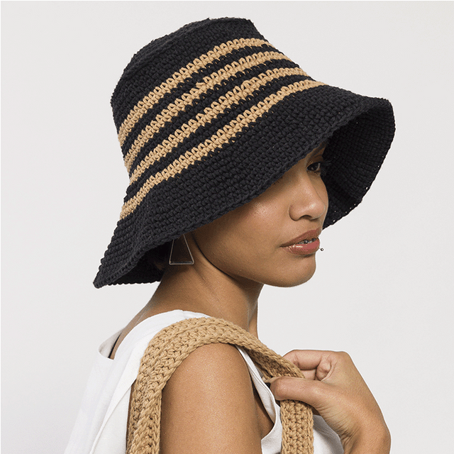 Kit de Crochê Chapéu Bucket por Estilo Nena