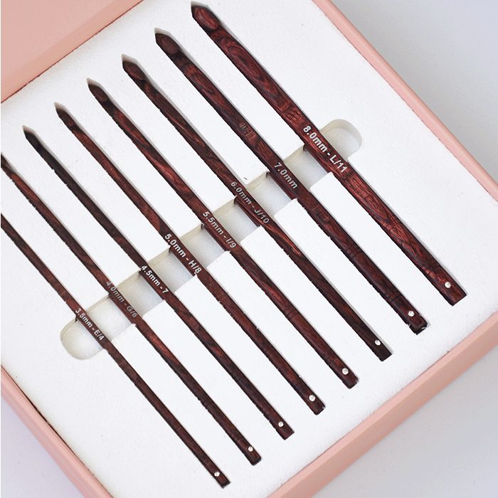 KnitPro Symfonie Rose Crochet Hook Set - Pink Box