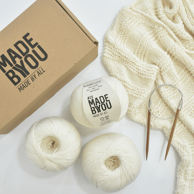 Kit de Tejido Blusa Vainilla por Woolhool