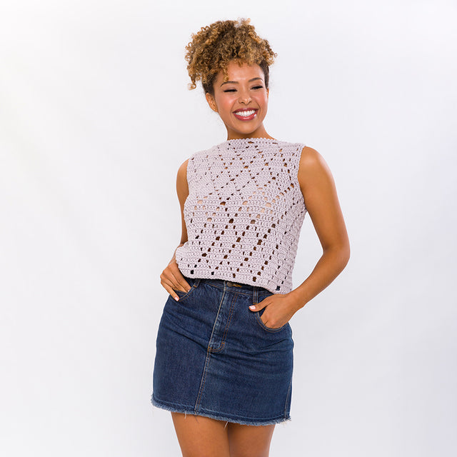 Diamond Tank Top Crochet Kit
