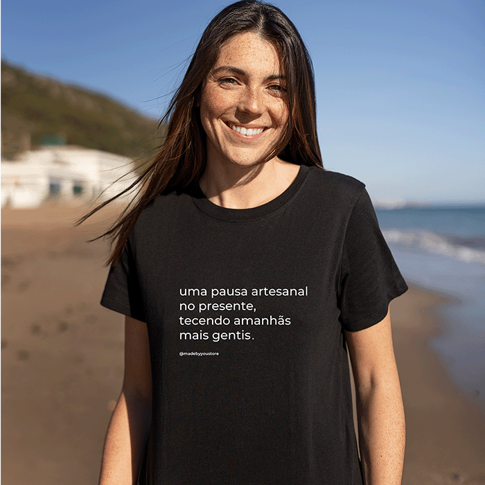 Camiseta Algodão Orgânico Pausa Artesanal