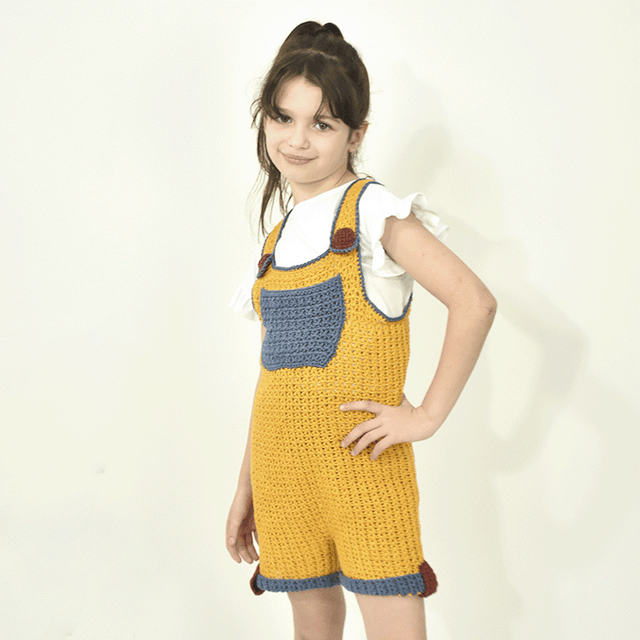 Kit de Ganchillo Peto Infantil por Camila Giulia