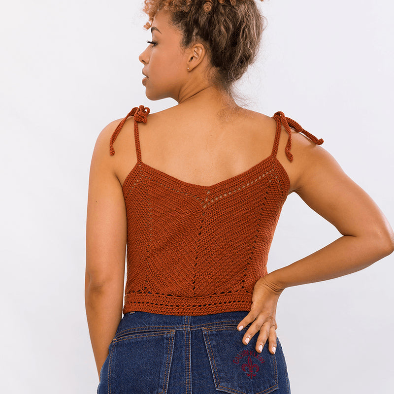 Vegan Chevron Tank Top Crochet Kit