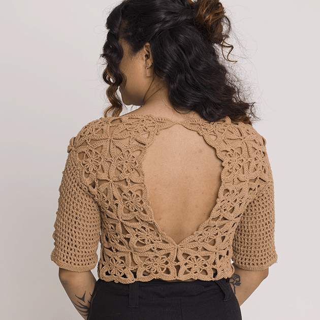 Crochet Kit Organic Cotton Squares Blouse