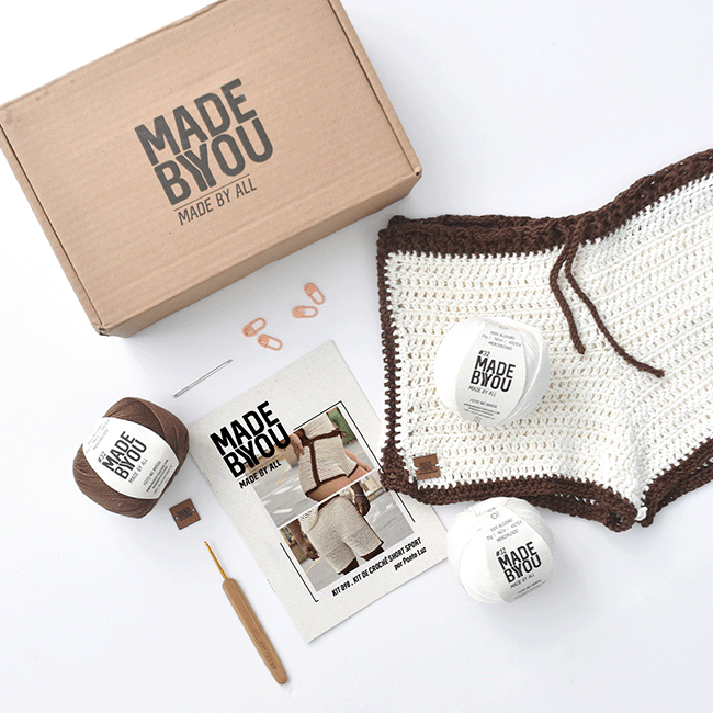 Kit de Crochê Short Sport Por Ponto Luz