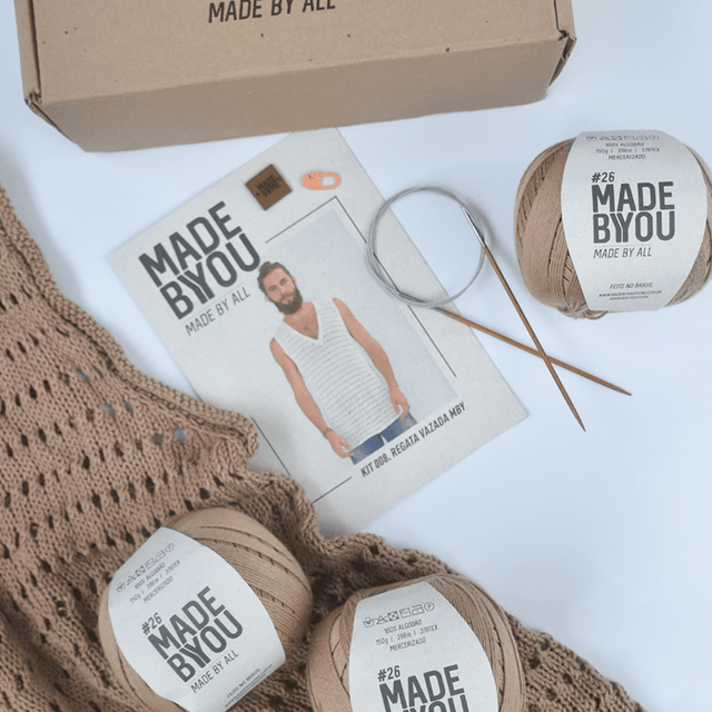 Kit de Punto Chaleco Calado