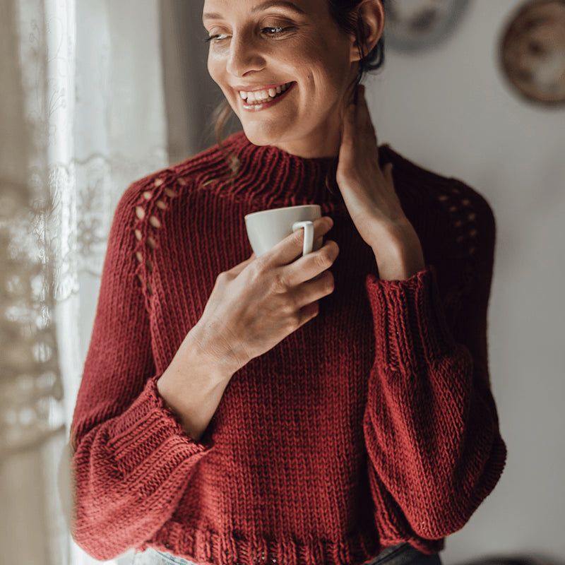 Kit de Tejer Top Down Blusa Bananeira Por Cristiane Bertoluci