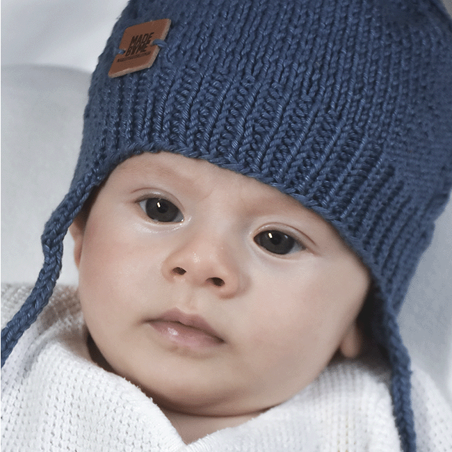 Kit Tricô Gorro e Sapatinho Bebê por T Baby Tricô
