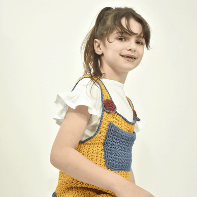 Kit de Ganchillo Peto Infantil por Camila Giulia