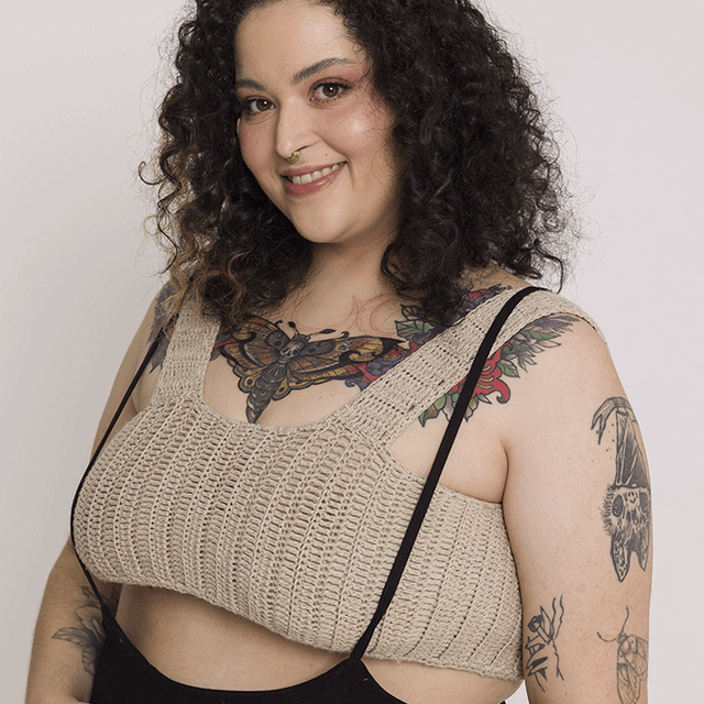 Linen and Viscose Crochet Top Kit