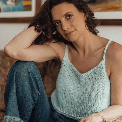 Kit de Tricô Regata Ilha Bela por Cristiane Bertoluci