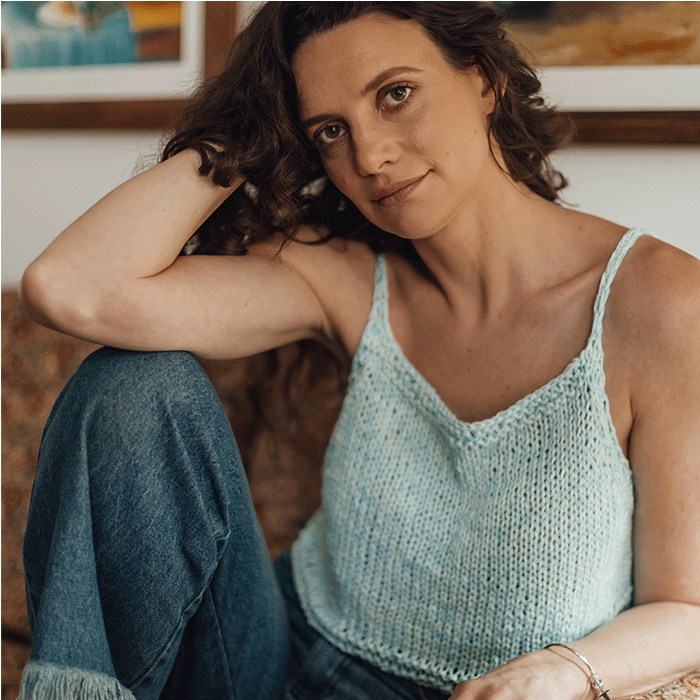 Kit de Tricô Regata Ilha Bela por Cristiane Bertoluci