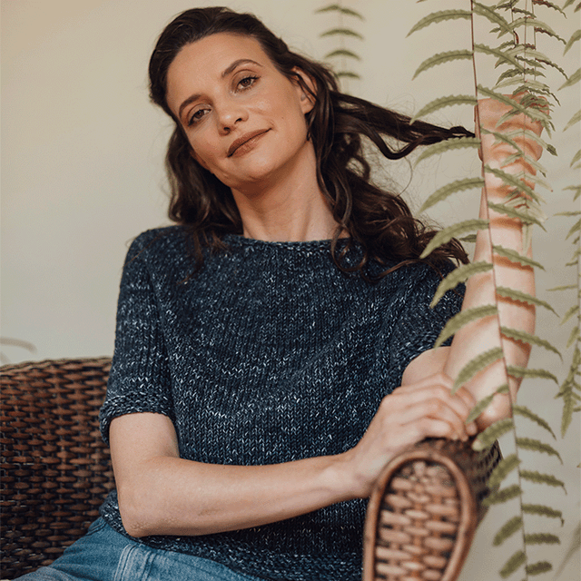 Kit de tejido Top Down Blusa Jane por Cristiane Bertoluci