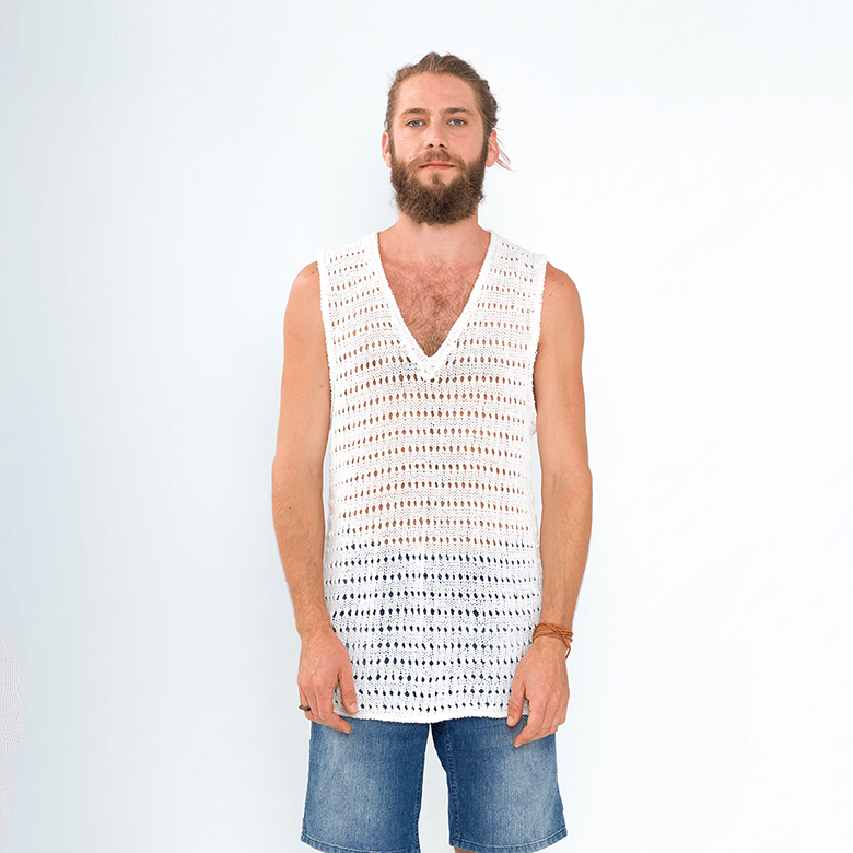 Openwork Sleeveless Top Knitting Kit