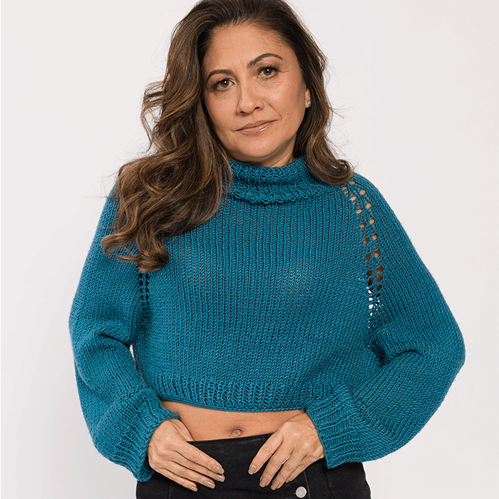 Kit de Tejer Top Down Blusa Bananeira Por Cristiane Bertoluci