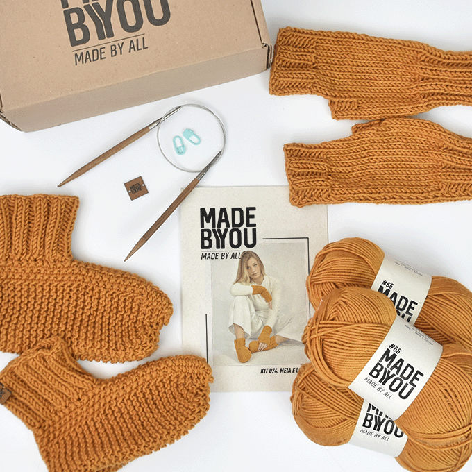 Kit de Punto Guantes y Calcetines Made By You