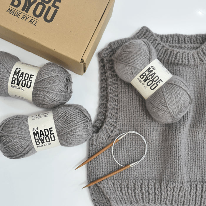 Hygge Vest Knitting Kit by Woolhool