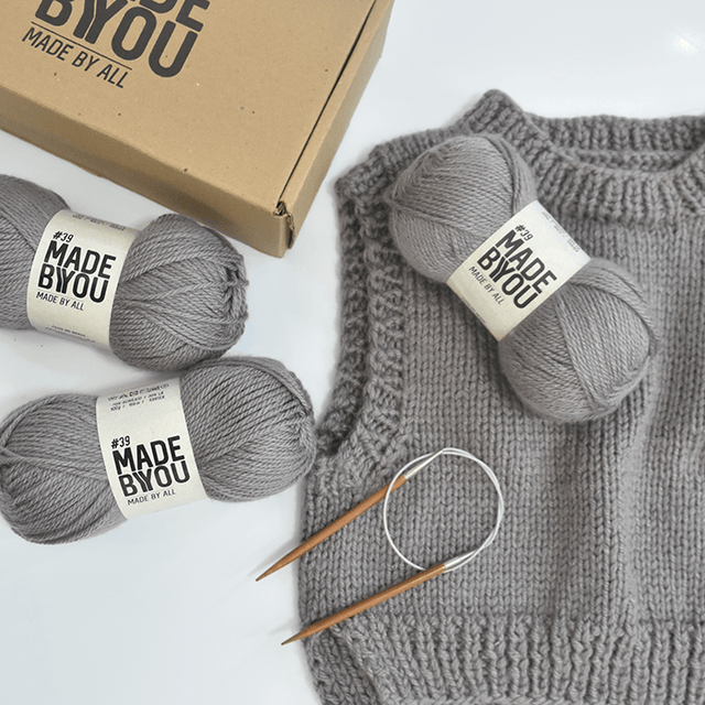 Kit de Tricô Colete Hygge por Woolhool