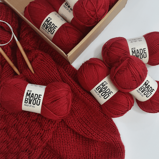 Amora Cardigan Knitting Kit by Woolhool