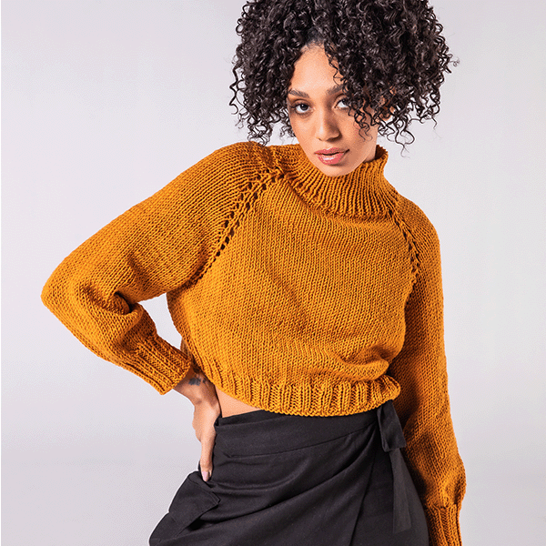 Kit de Tejer Top Down Blusa Bananeira Por Cristiane Bertoluci