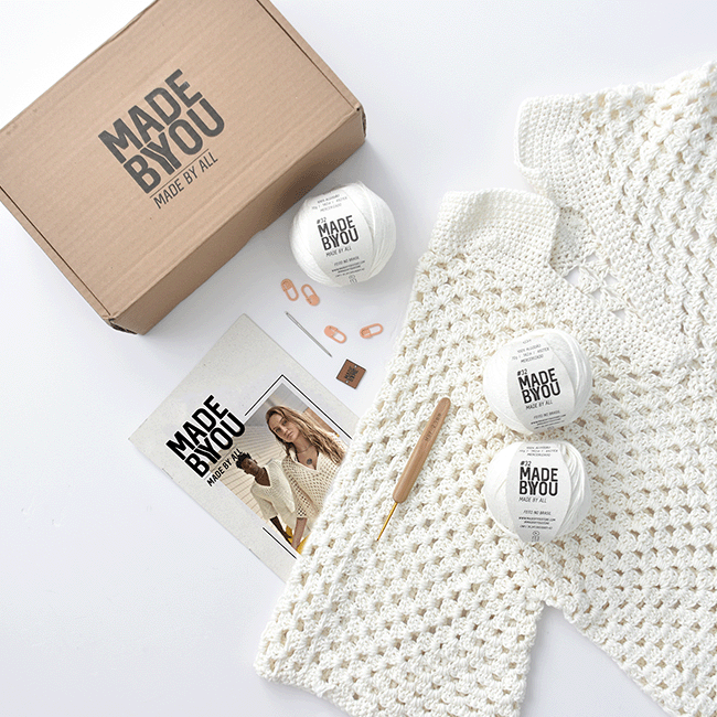 Kit de Crochê Camisa Polo Por Ponto Luz