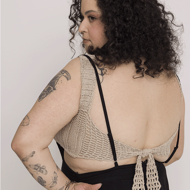 Linen and Viscose Crochet Top Kit
