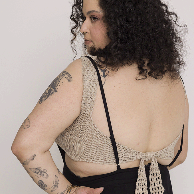 Linen and Viscose Crochet Top Kit