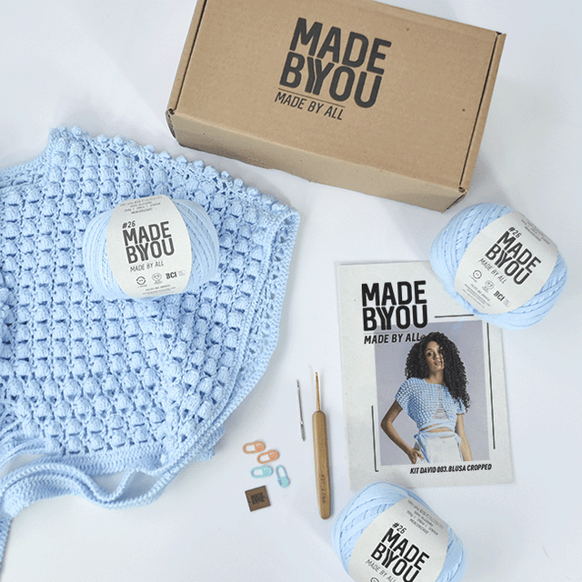 Kit de Crochet Blusa Corta por David Lee