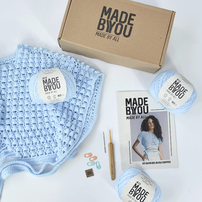 Kit de Crochet Blusa Corta por David Lee