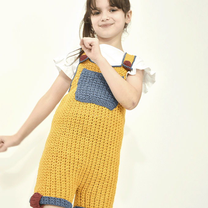Kit de Ganchillo Peto Infantil por Camila Giulia