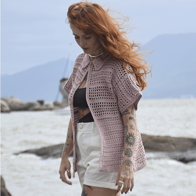 Kit de Crochê Camisa Por Carol Weiss Fluir