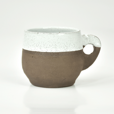 Dália Handcrafted Ceramic Black Clay Mug
