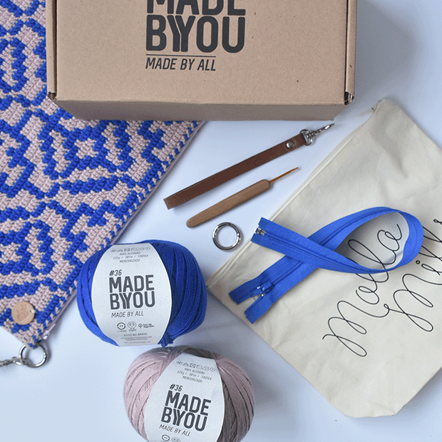 Kit de Crochê Bolsa Labirinto Por Molla Mills