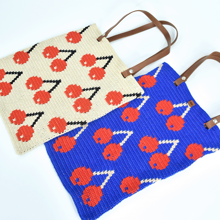 Kit de ganchillo Bolso Cereza por Molla Mills